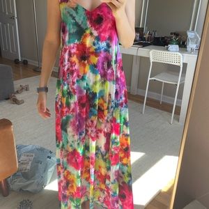 Nicole miller watercolor maxi